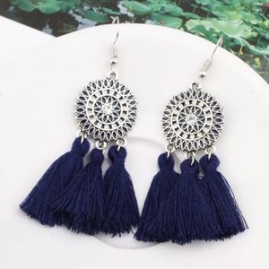 Western Tribal Tassel Dangling Earrings